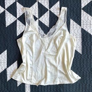 VINTAGE 1970’s satin camisole, women’s size medium-XL